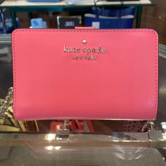 Staci Medium Compact Bifold Wallet Garden Pink - Picture 3 of 11